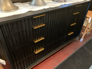 All Modern Modern Wood Black/Gold Dresser/Chest 3RTP4VC2