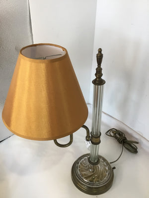 Brass Glass Lamp