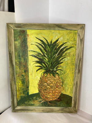 Yellow Pineapple Framed Art