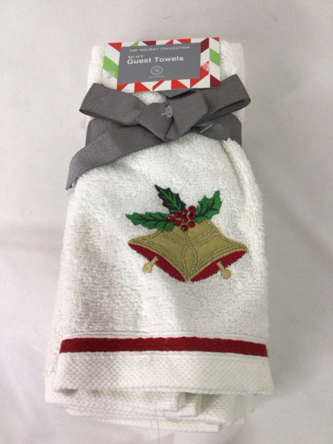 Towel White Terry Holiday Item