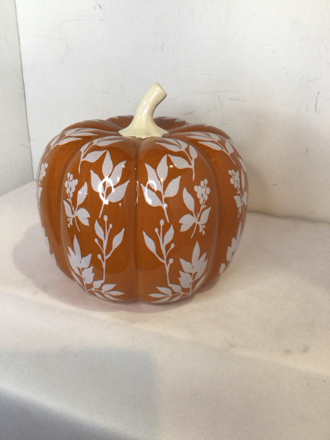 Fall Orange Ceramic Painted Holiday Cards