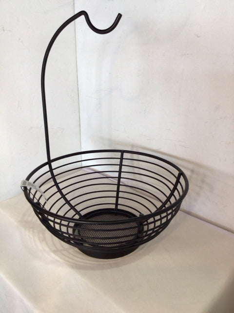 Black Metal Banana Basket