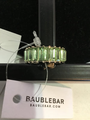 Baublebar Metal Green/Gold Cubic Zirconia Ring
