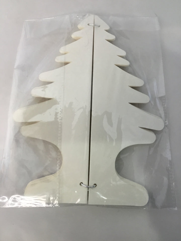 White Paper Tree Holiday Item