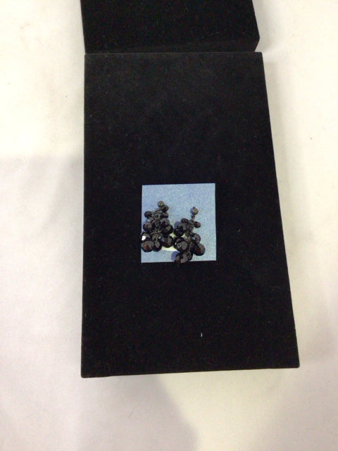 Black Beaded Earrings