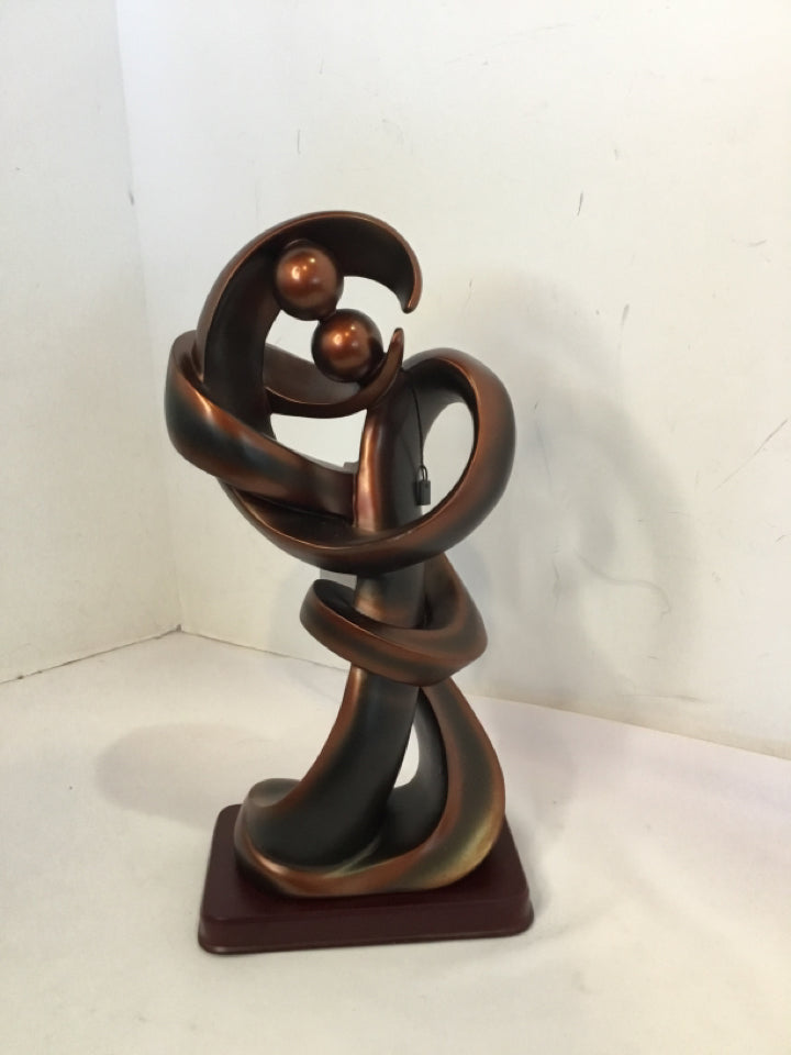 Copper Resin Swirl Figurine