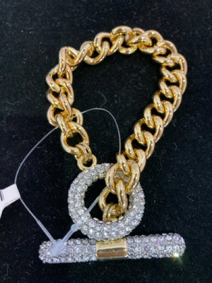 Gold Chain Rhinestone Bracelet