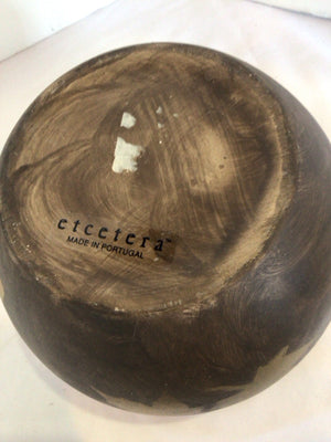 Etcetera Bronze Ceramic Leaves Planter