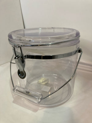 Clear Plastic Handled Canister