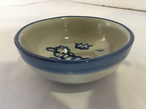 Gray/Blue Pottery Bowl