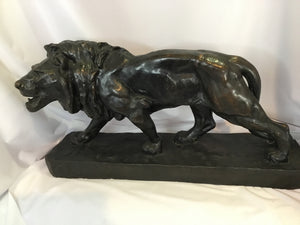 Dalia Black Bronze Lion Sculpture