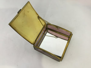 Stained Glass Floral Purple Box