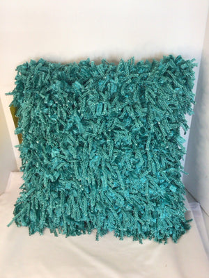 Aqua Textured Pillow