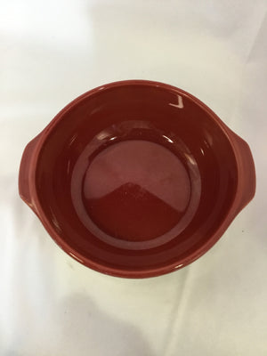 Emile Henry Red/Tan Stone Round Casserole