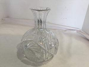 Cut Crystal Lamp Vase