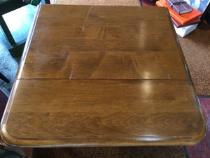 Drop Leaf Wood Side/End Brown Table