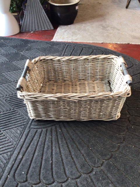 White Wicker Basket