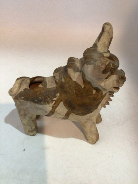 Tan Ceramic Cow Figurine
