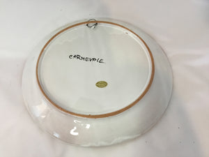 Whimsical Blue/Multi Ceramic Circus Plate