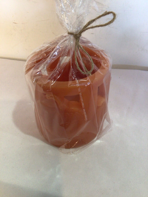 Autumn Orange Wax Pumpkin Candle