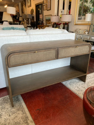 Lulu & Georgia Console Wood 2 Drawers Brown Table 49KVUNS5
