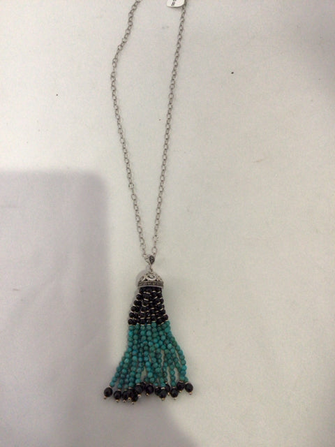 Turquoise Tassel Necklace