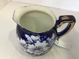 Empire Vintage Blue/White Ceramic Pitcher