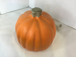 Halloween Orange Plastic Jack o'Lantern Light up Holiday Item