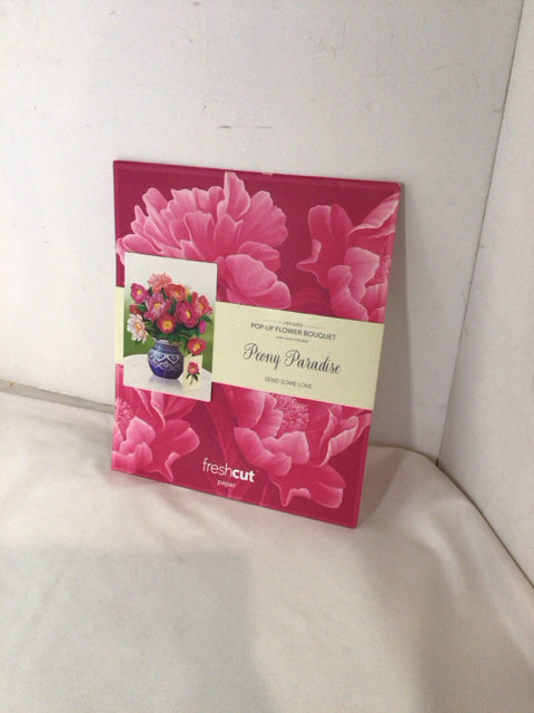 Pop-Up Multi-Color Paper Flowers 3D Card