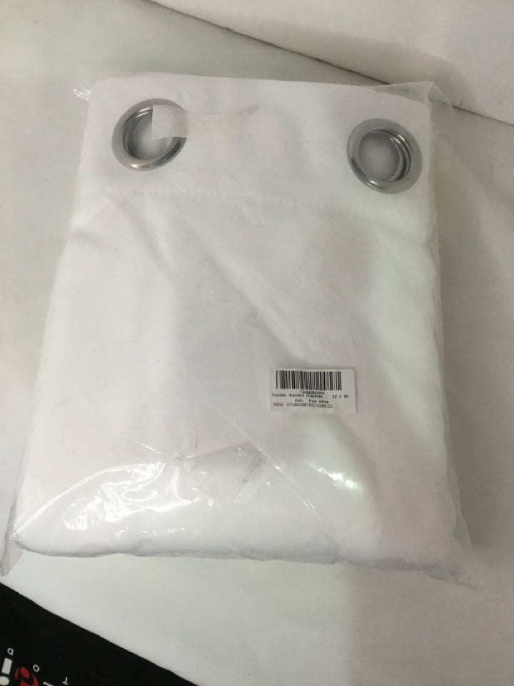 White Polyester Black Out Draperies/Curtains