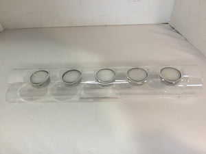 Clear Glass Candle Holder