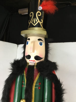 Christmas Black/Red Wood Nutcracker Holiday Item