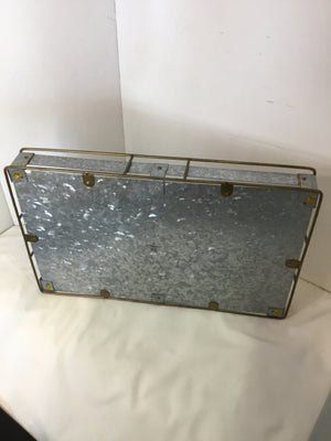 Hearth & Hand Industrial Gray Tin Handles Tray