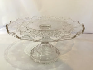 Clear Glass Cake Plate/Stand