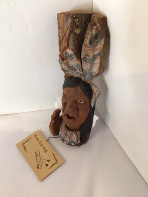 Brown Wood Carved Indian Wall Hanging Art