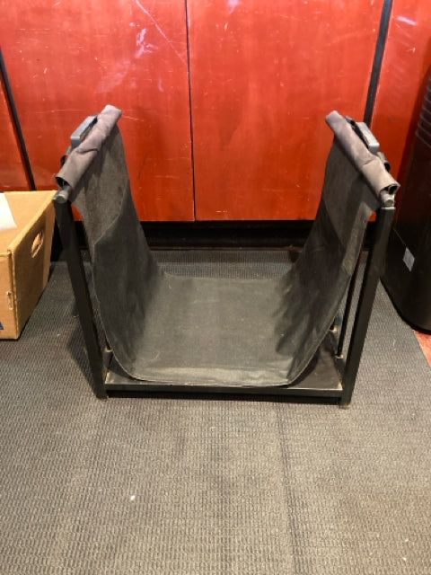 Black Metal Fire Wood Holder