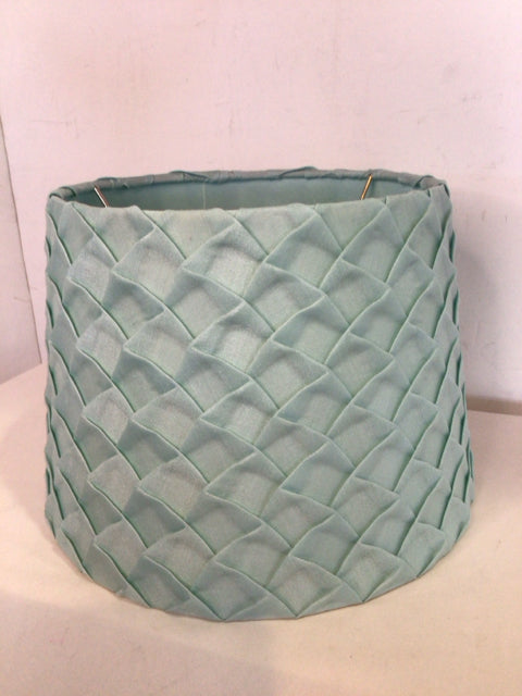 Aqua Linen Lamp Shade