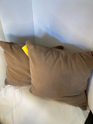 Tan Cotton Pair Pillow Set