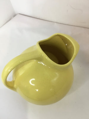 Yellow Ceramic Pitcher