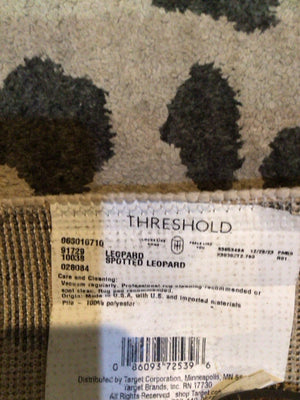 Threshold Runner Leopard Tan/Black Rug