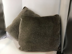 Pair Gray Shimmer Pillow Set