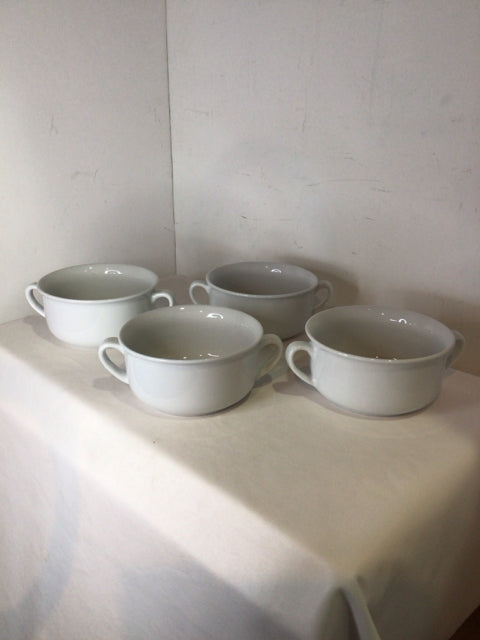 Williams-Sonoma Set of 4 White Handles Bowl Set
