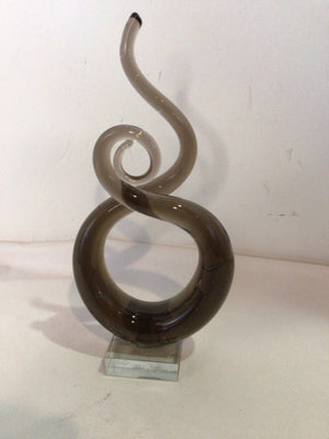 Modern Brown Glass Figurine