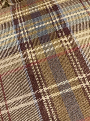Tufted Plaid Tan/Gray Chair