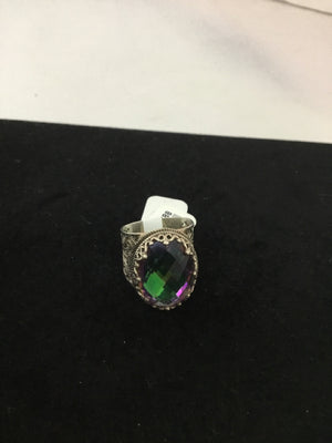 Purple Rhinestone Ring