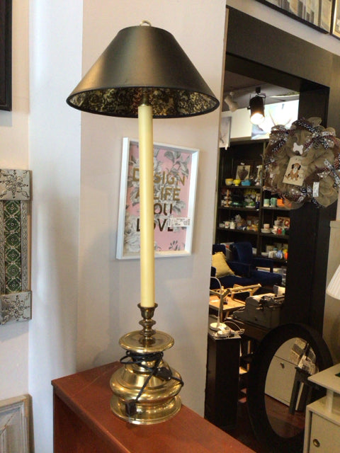 Gold Metal Candlestick Lamp