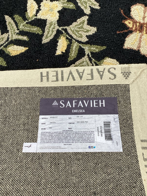 Safavieh Runner Wool Print Black/Green Rug