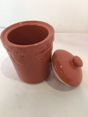 Signature Rust Ceramic Canister