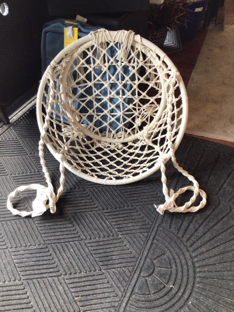 Hanging Macrame Cream Chair