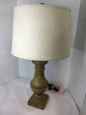 Tan Wood Lamp